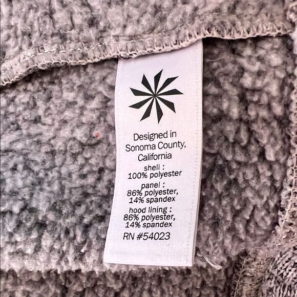 Like New! Athleta Stronger Hooded Jacket Zip-Up Gray Pockets in Size XS - Picture 12 of 14